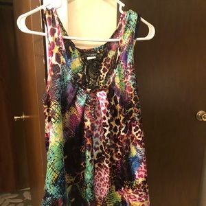 Buckle Daytrip Animal Print Back Detail Tank